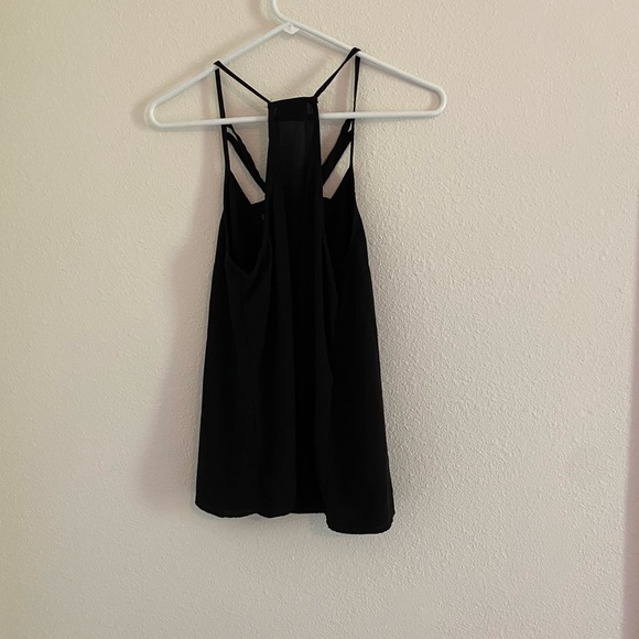 Black Rue 21 Tank Top with Crossed Front - Picture 3 of 4